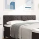 Vidaxl Tkaninsko Vzglavje Geometric Priročnik Temno rjava 160 cm blago