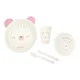 KIKKA BOO Set za hranjenje beba Bear With Me, 4 dela, Roze