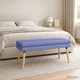 Dvojna klop Jeans modra 110 x 40 x 47 cm Blago