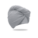 Turban iz frotirja, hitrosušeč, svetlo siv