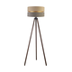 Duolla - Podna lampa DUO 1xE27/60W/230V prečnik 44 cm bež/siva/smeđa