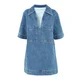 Imily Bela Obleka moder denim