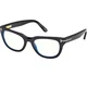 Tom Ford Ženski okvir za dioptrijske naočare Blue Block 0FT6066-B, Crne