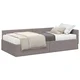 vidaXL vidaXL Kotni okvir postelje z matrico Drugo 2 pcs Taupe blago, (5000123173)