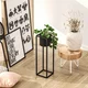 Aberto Design Dekorativna saksija GED-023, 15x50x15 cm, O 12 cm ,, Crna