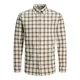 JACK & JONES Srajca JPRBLUBrook  rjava / črna / volneno bela