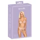Erotic Collection Komplet spodnjega perila Rosa L/XL Kissable s pasom za podvezice