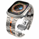 KOVINSKY PAS ZA URO APPLE WATCH 4 / 5 / 6 / 7 / 8 / 9 / SE / ULTRA 1 / 2 ( 42 / 44 / 45 / 49 MM) DOOP STAINLESS LINE TITANIUM ORANGE