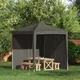 vidaXL Stranska stena zabavnega šotora 2 pcs Antracit 200 x 195 cm