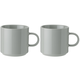 Šalčka za kavo, 200 ml, set 2 kosov, svetlo siva, lončevina, Stelton