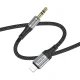 AUX kabel UPA26 iz Lightning na 3.5 mm (1m) črn