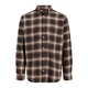 JACK & JONES Srajca JJEField čokolada / črna / bela