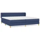 vidaXL vidaXL Box spring postelja z vzmetnico modra 200x200 cm blago, (20894071)