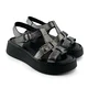 Mona Shoes Ženske sandale, Soft uložak, Kožne, Tamnosive