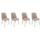 Hanah Home HANAH HOME Hugo-407 V4 (4 kosi) set stolov, (20865112)