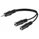 Goobay 3,5 mm avdio adapter za Y kabel, 0,2 m