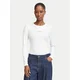 Guess Jeans Bluza W6BP05 K5470 Bela Slim Fit