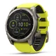 Fenix 8, 51 mm, Solar Sapphire Titanium, Amp Yellow/Graphite