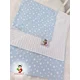 Bubamara037 Pokrivač za bebe Zvezdice, Plavo-Beli