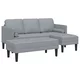 vidaXL vidaXL 2-delni set sofa s blazinami svetlo siva tkanina, (22094660)