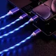 Infostyle Polnilni in podatkovni kabel 3 v 1 LED HQ Modra