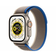 Apple Watch Ultra (GPS + Cellular) 49mm Titanium Case with Blue/Gray Trail Loop - M/L - Titanium
