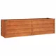 Vidaxl Vrtna visoka greda rusty 160x40x45 cm corten jeklo