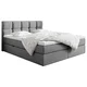 Livetastic POSTELJA Z VZMETNICO 140 cm x 200 cm , les, tekstil, leseni material temno siva