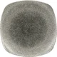 CHURCHILL Raku Quartz Black plitev krožnik, kvadraten, dolžina: 252 mm (12 kos)