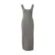 Obleka adidas Essentials Rib Tank Maxi Dress Washed Black M