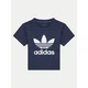 adidas Majica adicolor Trefoil IY2382 Mornarsko modra Regular Fit