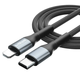 En-TRON A49L kabel za punjenje, USB-C -> lightning, PD20W, crna (A49 lightning)