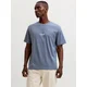 JACK & JONES Majica JJESoho dimno-siva / bela