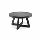 Crni stol na razvlačenje od hrastovine Windsor & Co Sofas Bodil, o 130 cm