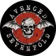 Avenged Sevenfold Distressed Skull Našitek za šivanje 29 cm