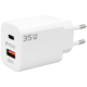 REDLINE Punjač kućni, 1 x USB-A, 1 x USB-C, brzi, 35W, GaN - GL-35W-AC