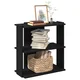 Regal za knjige s 3 razine crni 60x30x80 cm konstruirano drvo