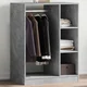 Vidaxl vidaXL Garderobna omara betonsko siva 77x48x102 cm