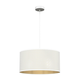 Luster na sajli LOFT SHADE 1xE27/60W/230V prečnik 40 cm bela/zlatna