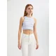 Hiccup Top pastelno lila/bela