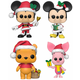 Set figura Funko POP! Disney: Mickey Mouse - Mickey Mouse, Minnie Mouse, Winnie The Pooh, Piglet (Flocked) (Special Edition)