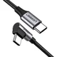 Ugreen US255 USB-A 2.0 na USB tip C 3A 1m 90 stepeni Kabl