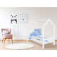 Otroška postelja HIŠKA D3 bela 80 x 160 cm Posteljno dno: Lamelno posteljno dno, Vzmetnica: Brez vzmetnice, Predal za shranjevanje: Brez predala za shranjevanje