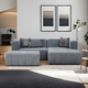 ATELIER DEL SOFA Ugaona garnitura Beyza Mini Right Grey