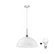 LED Lestenec na vrvici 1xE27/60W/230V bela