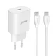 Kućni Punjač CO-DC24 Fast PD 25W 3A Type C na Type C, Beli