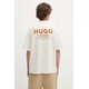 HUGO Majica Nalono 50509776 Kremna Loose Fit