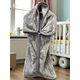 Bebi ćebe 2u1 – ćebe, prekrivač i topli bebi džak 80x90cm Bear Grey ( VLK000364-beargrey )