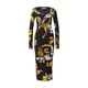 Versace Jeans Couture Obleka konjak/kari/črna/bela