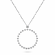 Brilio Silver Srebrna minimalistična ogrlica NCL71W